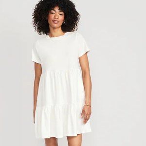 NWT Old Navy Tiered Mini Swing T-Shirt Dress